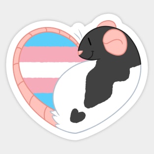 Trans Pride Rat Sticker